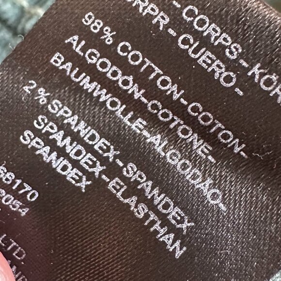 Free People We The Free Jayde Green Corduroy Pants Flare Leg High Waist Size 31 - Picture 12 of 13